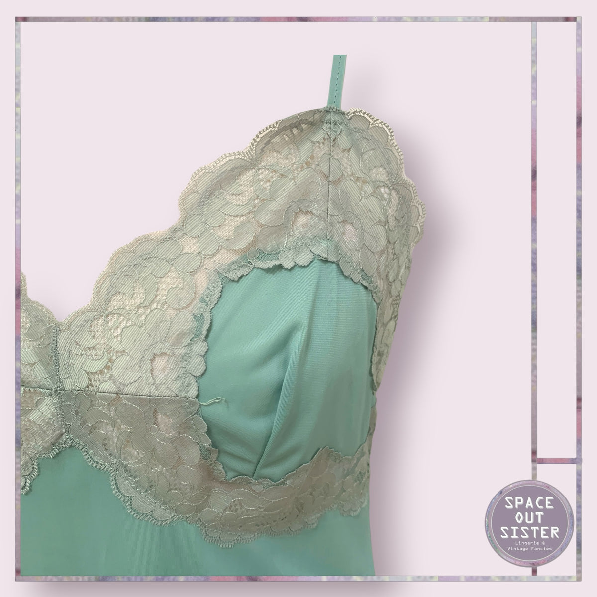 Vintage Moss Green Slip
