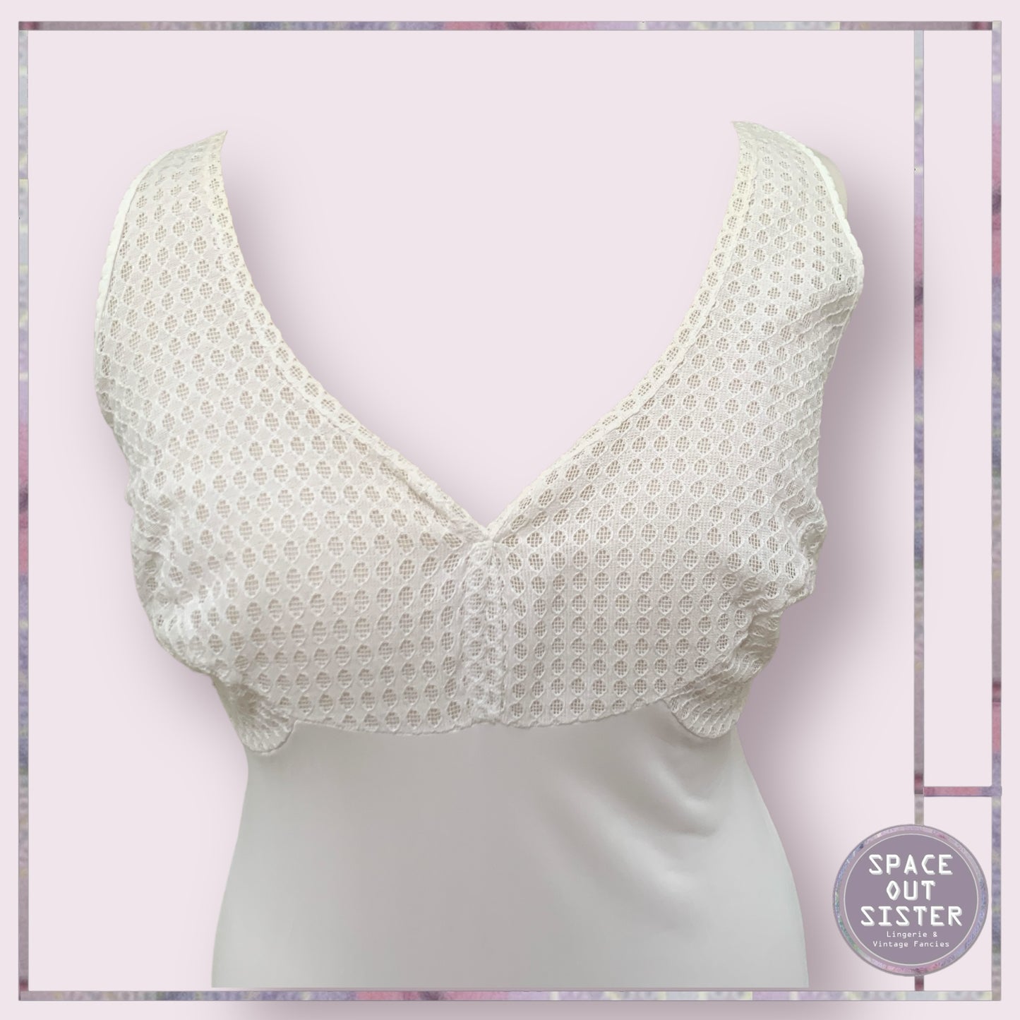 Vintage Tulip White Slip