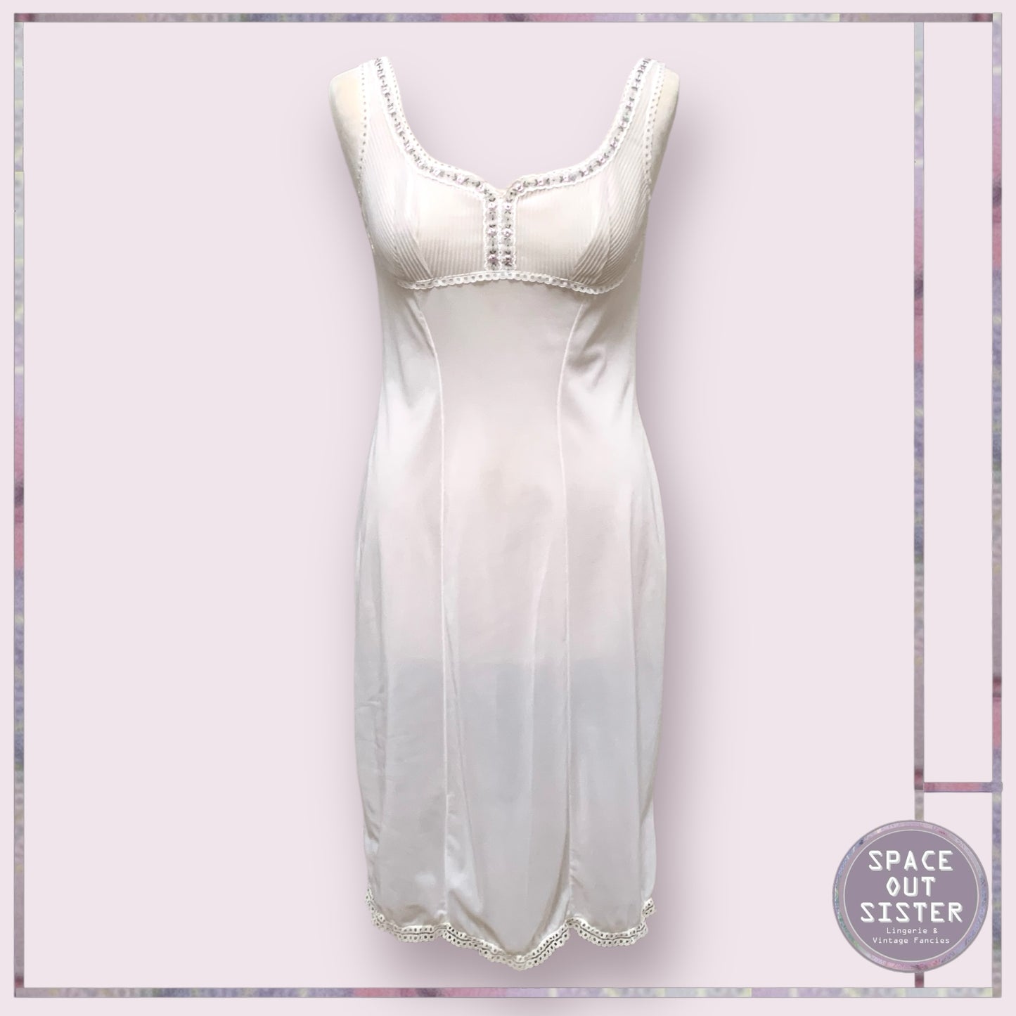 Vintage Flower Trim Slip