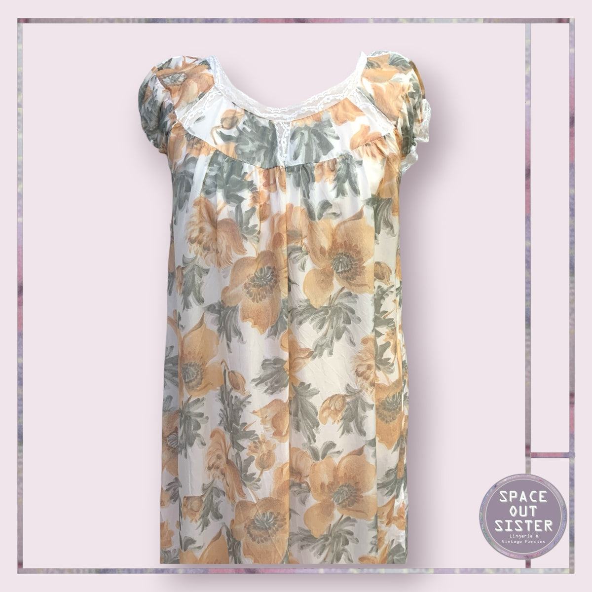 Vintage Autumn Bloom Nightdress
