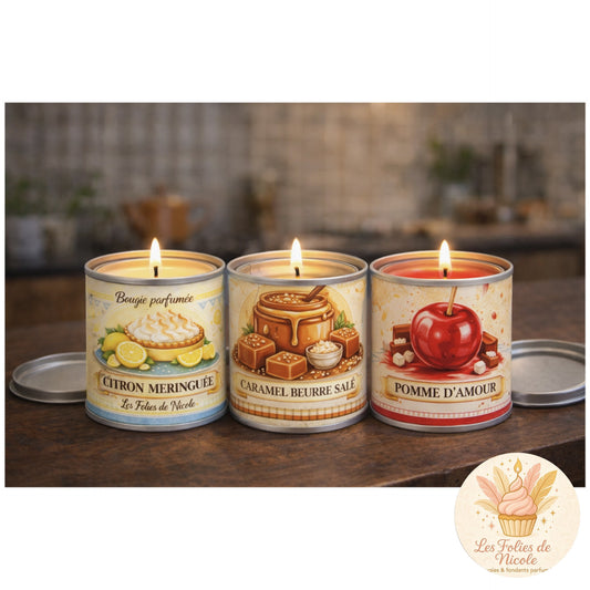 New Pomme D'Amour Paint Pot Candle by Les Folies de Nicole