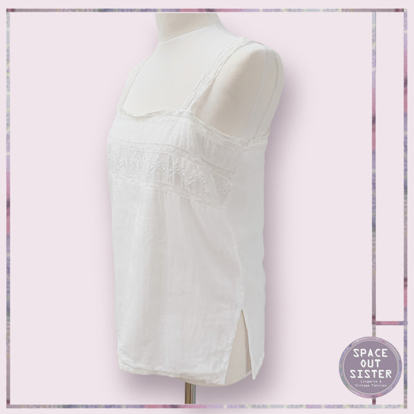 Antique Cotton Embroidered Camisole