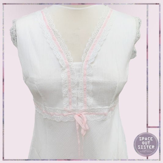 Vintage Short White Nightdress