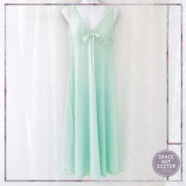 Vintage Verlor Sea Green Nightgown