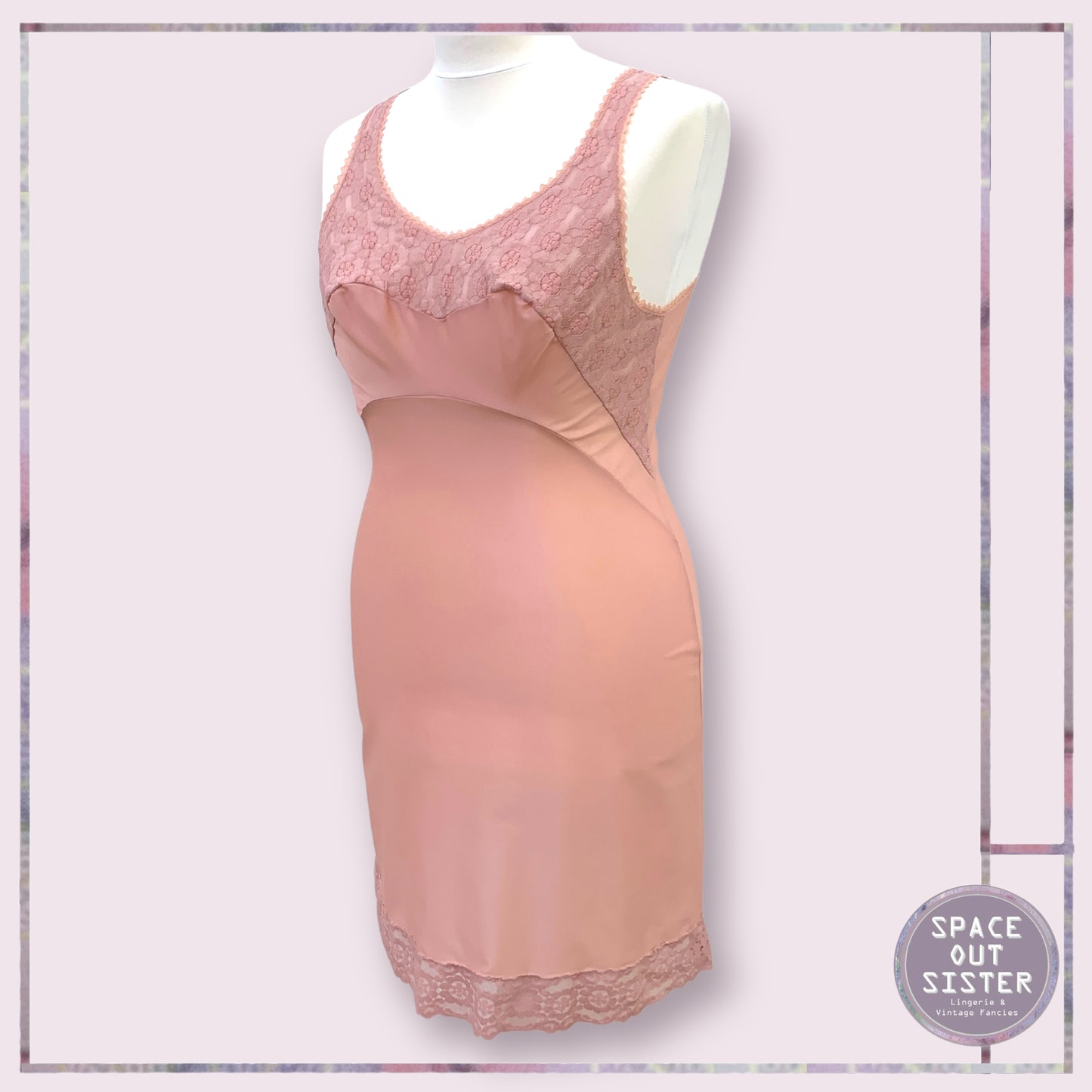 Vintage Dusky Pink Slip