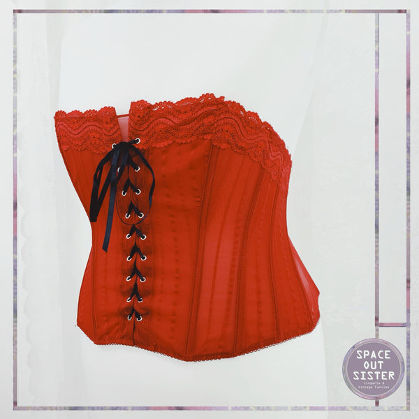 1990s Red Corset